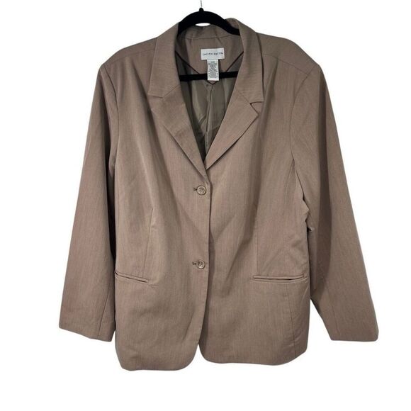 Jaclyn Smith Tan Khaki Color Career Wear‎ Blazer Jacket - Picture 1 of 6